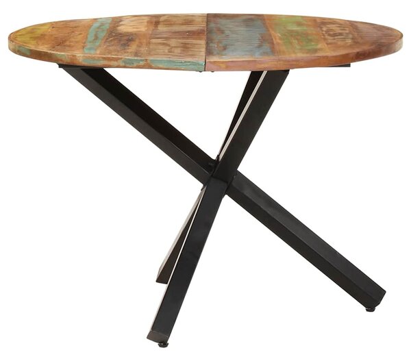 Jídelní stůl kulatý 100 x 100 x 75 cm masivní recyklované dřevo 321682