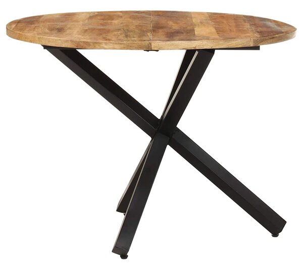 VidaxXL Jídelní stůl kulatý 100 x 100 x 75 cm hrubé mangovníkové dřevo 321681