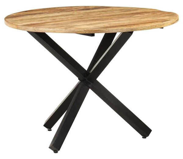 VidaxXL Jídelní stůl kulatý 100 x 100 x 75 cm hrubé mangovníkové dřevo 321681