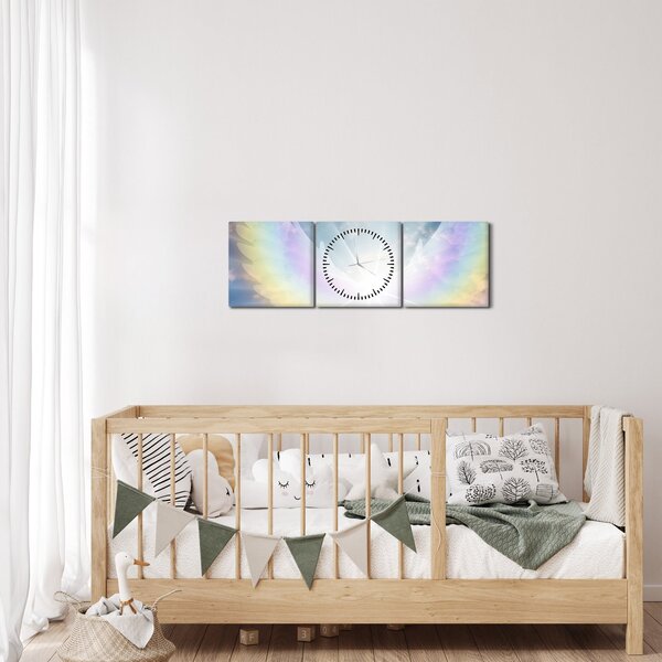 Obraz - Andělská aura (s hodinami) (90x30 cm)