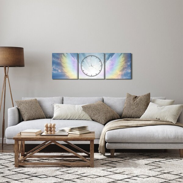 Obraz - Andělská aura (s hodinami) (90x30 cm)