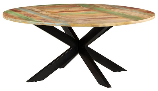 Jídelní stůl kulatý 175 x 75 cm masivní recyklované dřevo 321685