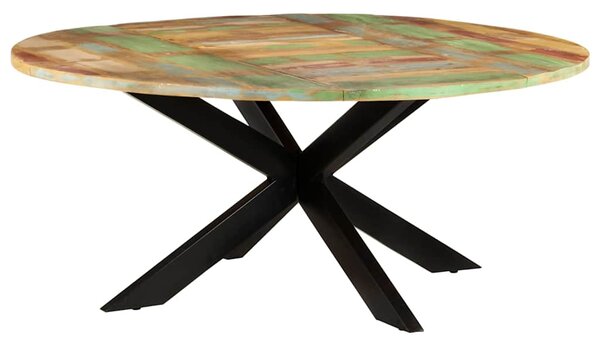 Jídelní stůl kulatý 175 x 75 cm masivní recyklované dřevo 321685