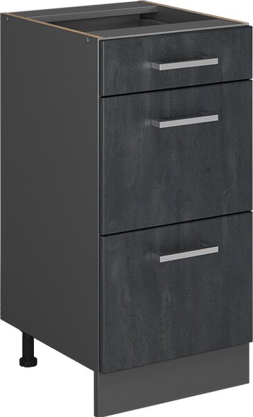 Spodní skříňka kuchyňské linky Vicco R-Line Černý beton 40 cm bez pracovní desky, Model 47601