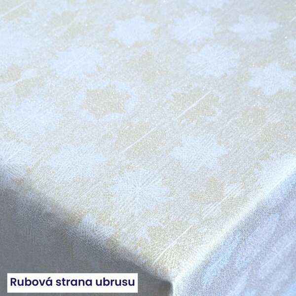 Vánoční ubrusy - Sněhové vločky 80x80