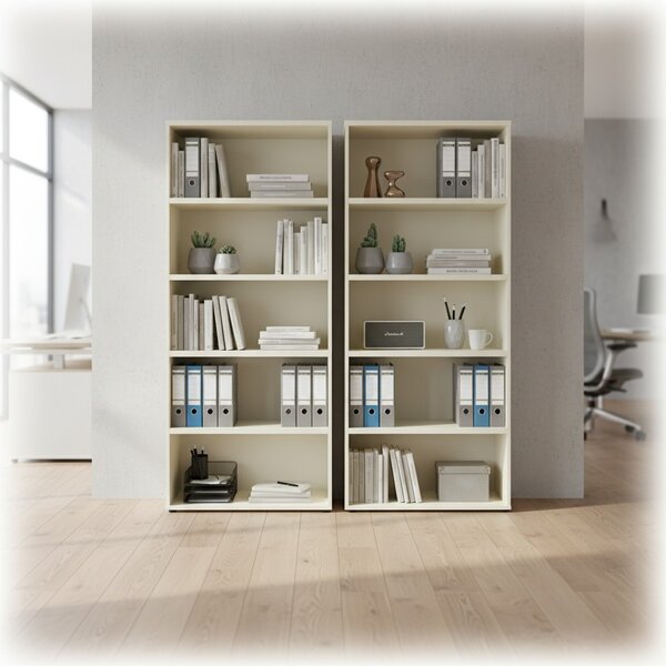 Vysoká skříň SimpleOffice 80 x 40 x 180 cm, bříza