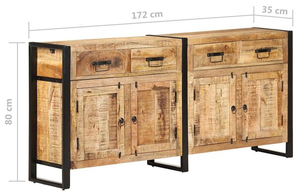 Příborník 172 x 35 x 80 cm masivní mangovníkové dřevo 321696