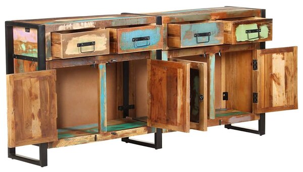 Příborník 172 x 35 x 80 cm masivní recyklované dřevo 321697