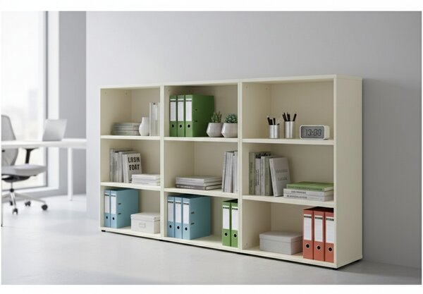 Střední skříň SimpleOffice 80 x 40 x 120 cm, bříza
