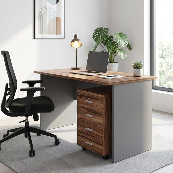 Kontejner SimpleOffice 40 x 48 cm - 4 zásuvky, ořech vlašský