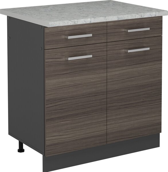 Spodní skříňka kuchyňské linky Vicco R-Line Ušlechtilá šedá 80 cm PD Mramor, Model 53960