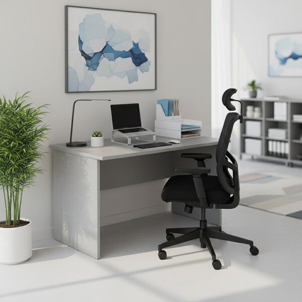 Stůl SimpleOffice 120 x 80 cm, šedá