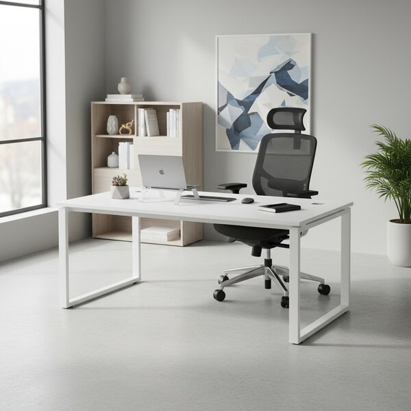 Stůl SimpleOffice 180 x 90 cm, bílá / bílá