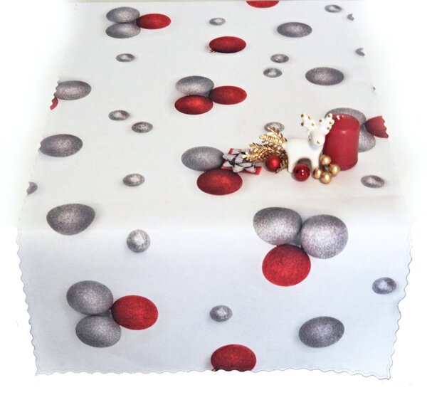Vánoční ubrusy a běhouny SOFT 70x70 Obšitý okraj 1 cm