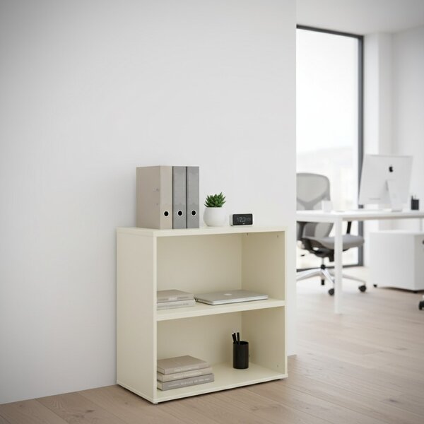 Nízká skříň SimpleOffice 80 x 40 x 80 cm, bříza