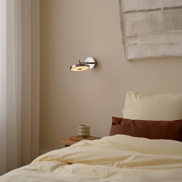 Umage Nástěnné LED svítidlo ASTERIA Short Monochrome, 12W, h. 25 cm, 2700K stmívatelné Barva: ocel