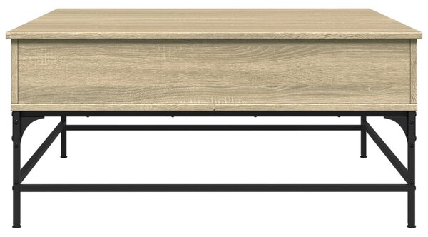 Konferenční stolek dub sonoma 95 x 95 x 45 cm kompozit a kov 3217065