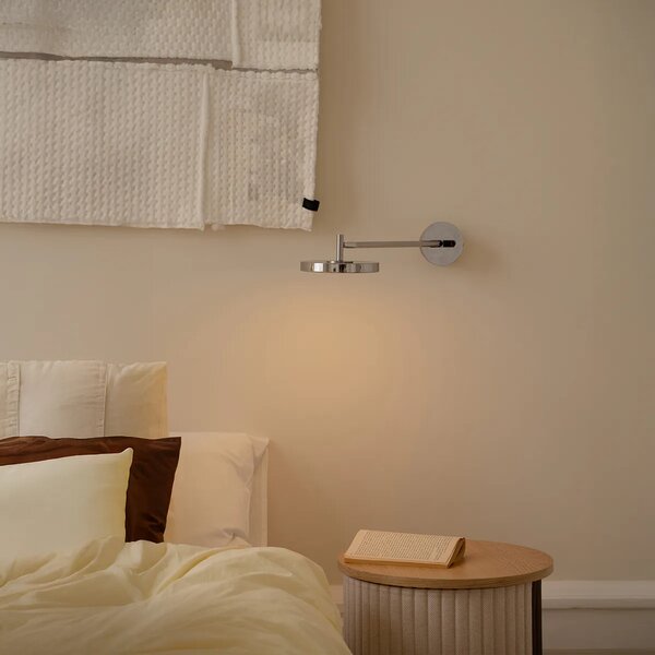 Umage Nástěnné LED svítidlo ASTERIA Long Monochrome, 12W, h. 42 cm, 2700K stmívatelné Barva: ocel