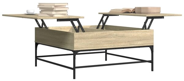 Konferenční stolek dub sonoma 95 x 95 x 45 cm kompozit a kov 3217065