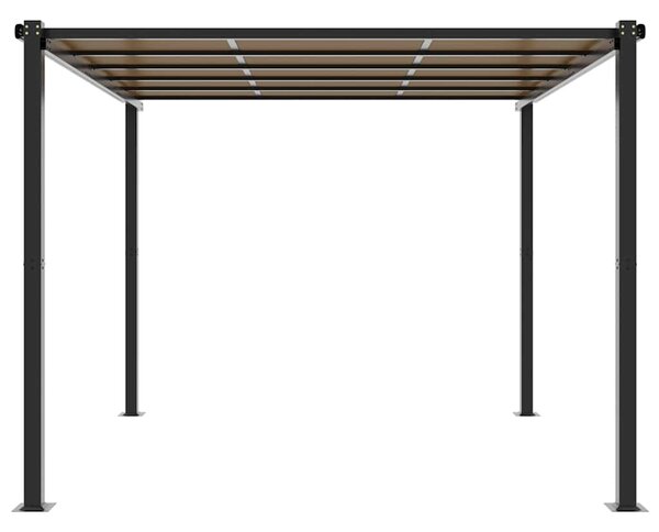Zahradní altán antracitový 3x3 m Hliník 3217060