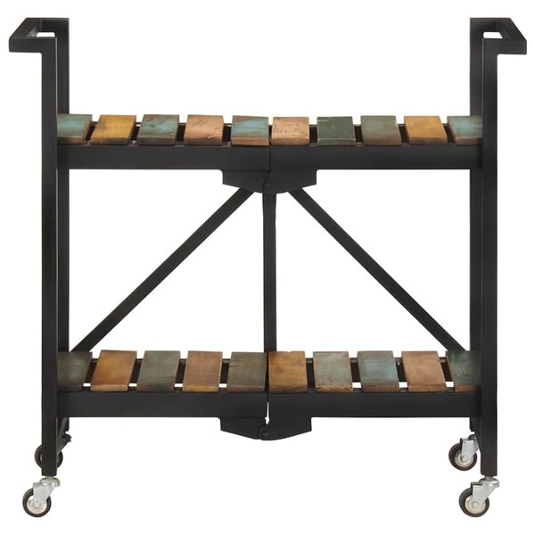 Kuchyňský vozík 87 x 36 x 81 cm masivní recyklované dřevo 321711