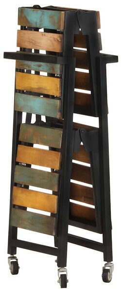 Kuchyňský vozík 87 x 36 x 81 cm masivní recyklované dřevo 321711