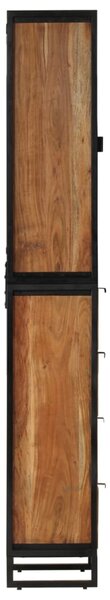 Koupelnová skříňka 40x27x190 cm železo a masivní akáciové dřevo 3217118