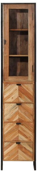 Koupelnová skříňka 40x27x190 cm železo a masivní akáciové dřevo 3217118