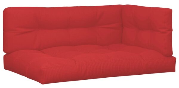 Podušky na palety 3 ks červené textil 3217126