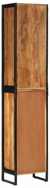 Koupelnová skříňka 40x27x190 cm železo a masivní akáciové dřevo 3217118