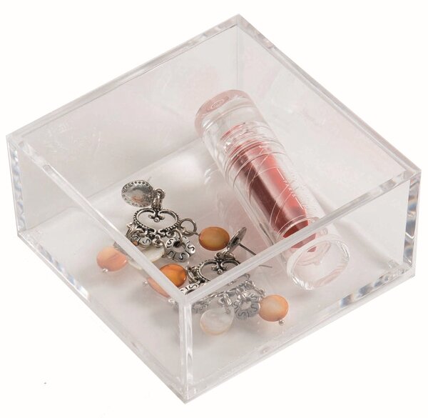 Organizér Compactor Crystal, transparentní, malý - 20 x 20 x 5 cm