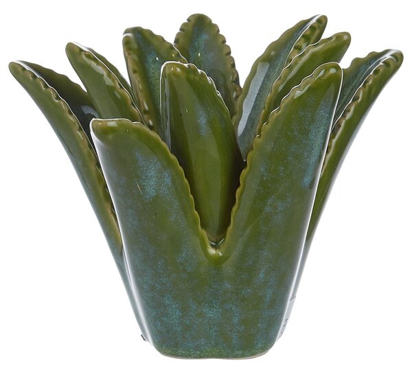 ALOE Svícen na dlouhou svíčku - zelená