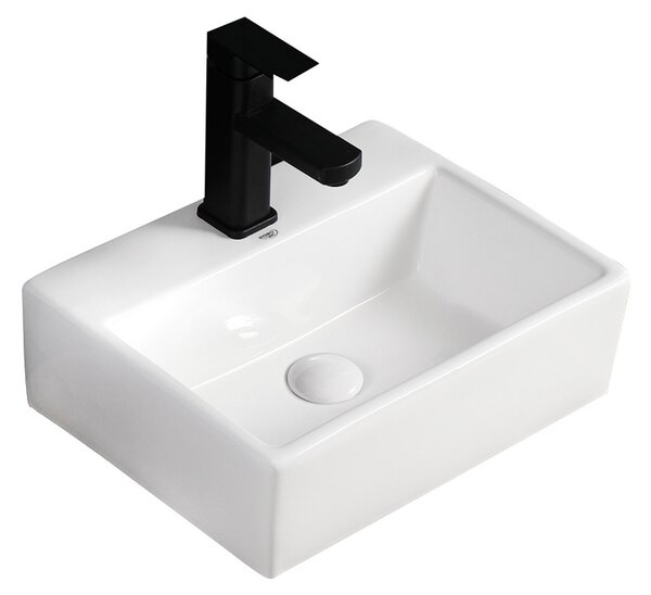 BPS-koupelny Keramické umyvadlo na desku HYD-VA-WH-400 40x30 cm, bílé