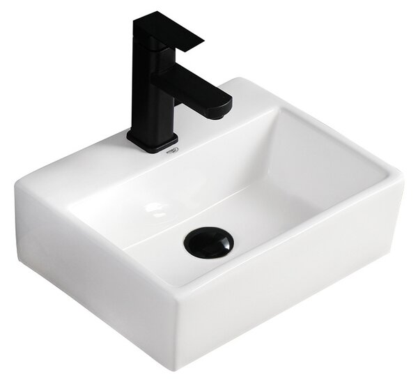 BPS-koupelny Keramické umyvadlo na desku HYD-VA-WH-400 40x30 cm, bílé