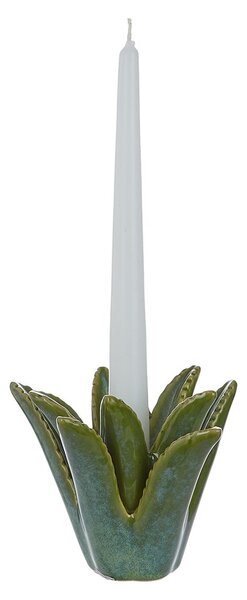 ALOE Svícen na dlouhou svíčku - zelená
