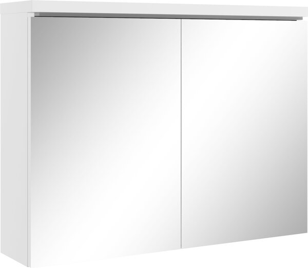 Badplaats Vysoká Koupelnová Skříňka Paso 80 x 20 x 60 cm - Matná Bílá - Zrcadlová Skříňka