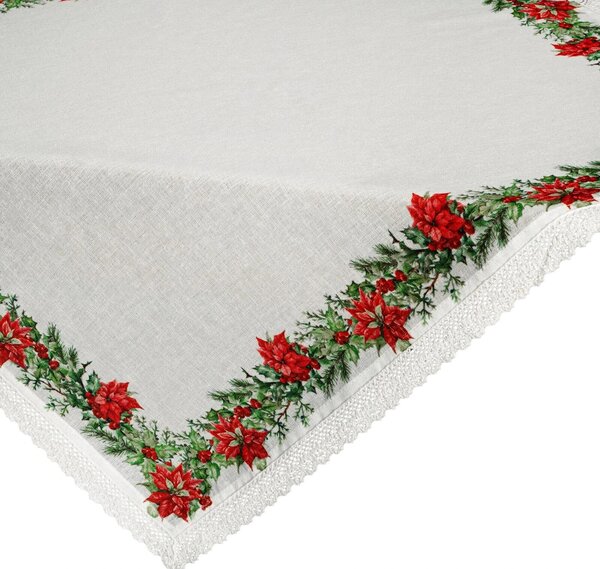 VÁNOČNÍ UBRUS XMAS5 85X85 CM VZOROVANÝ