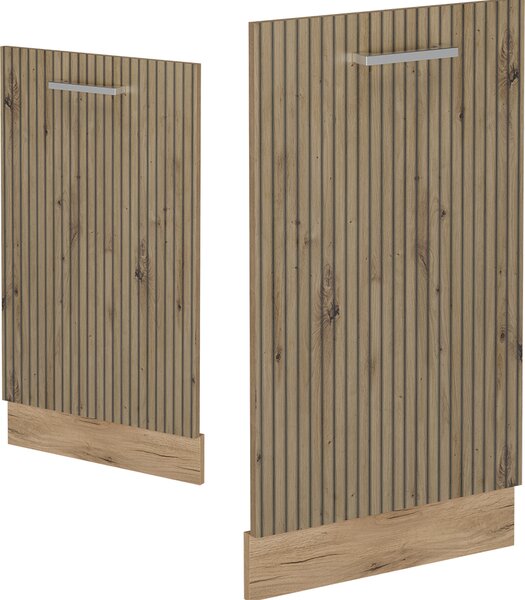 Čelní panel myčky Vicco R-Line Řemeslný dub 45 cm bez pracovní desky, Model 54621