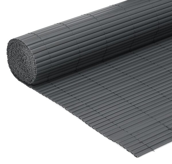 PVC zástěna 1x3 m na balkon plot SPRINGOS GA0244 šedá