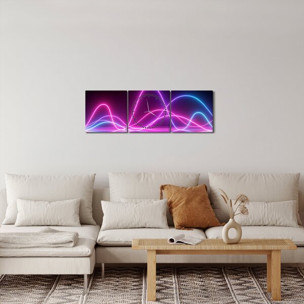 Obraz - Impuls (s hodinami) (90x30 cm)