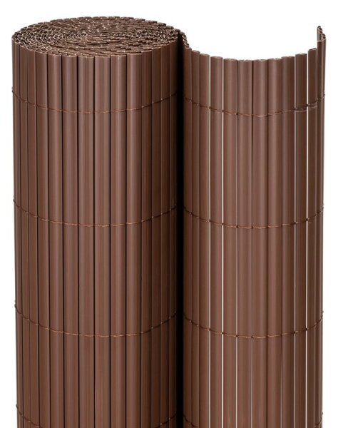 PVC zástěna 1x4 m na balkon plot SPRINGOS GA0249 hnědá