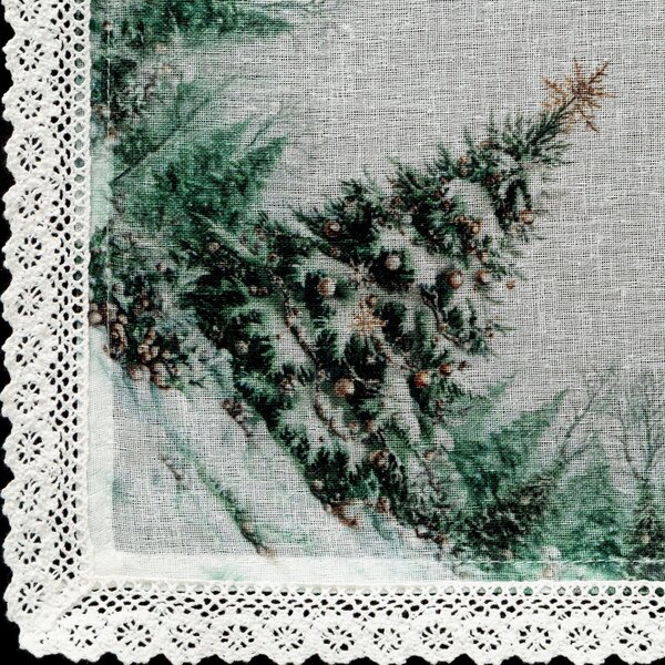 VÁNOČNÍ UBRUS XMAS9 85X85 CM VZOROVANÝ
