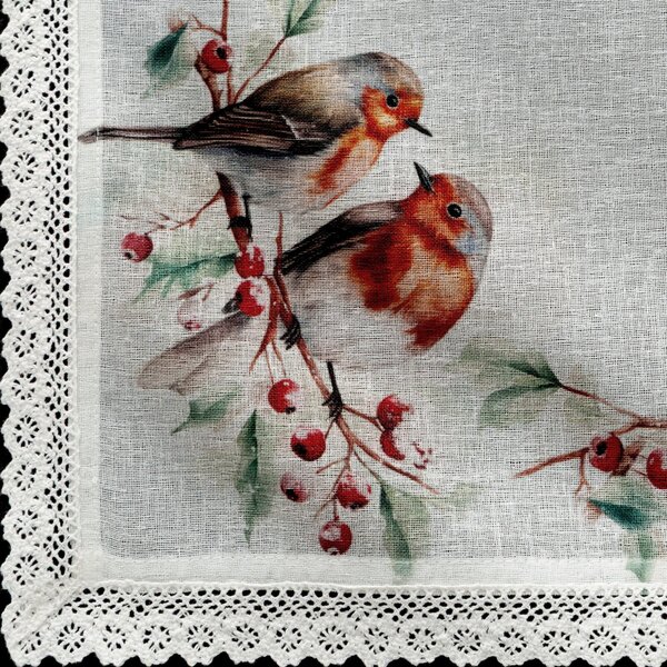 VÁNOČNÍ UBRUS XMAS5 85X85 CM VZOROVANÝ