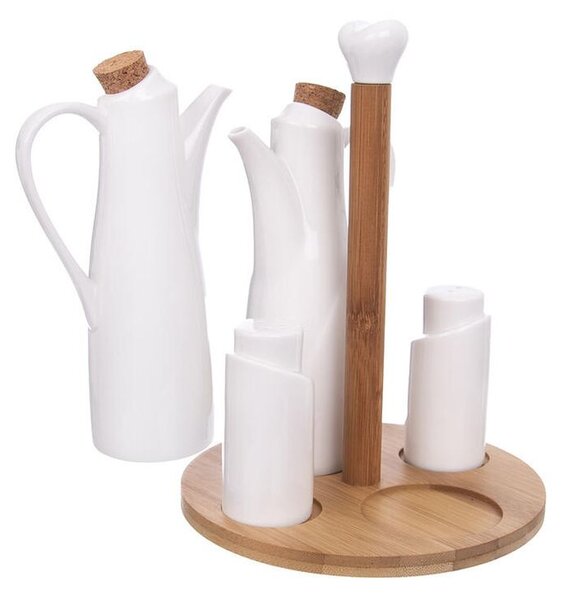 Porcelánová dochucovací souprava BAMBU 4+1