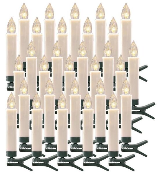 Bezdrátové LED svíčky na stromeček sada 30 ks