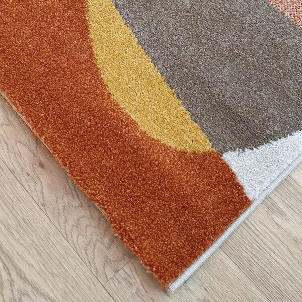 Spoltex, Kusový koberec Achat 618 Rust cream, 80x150, vícebarevná, obývací pokoj