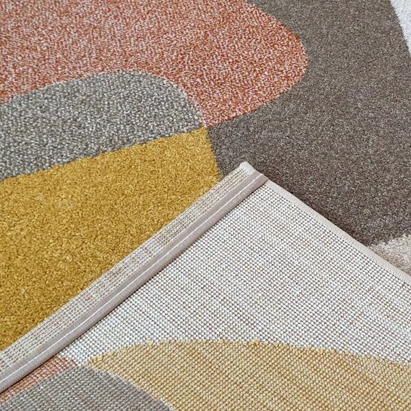 Spoltex, Kusový koberec Achat 618 Rust cream, 80x150, vícebarevná, obývací pokoj
