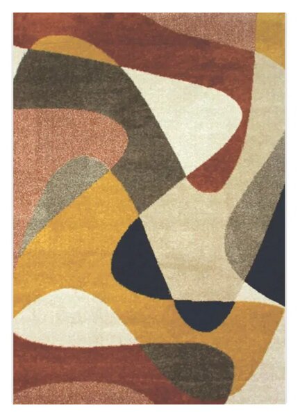 Spoltex, Kusový koberec Achat 618 Rust cream, 80x150, vícebarevná, obývací pokoj