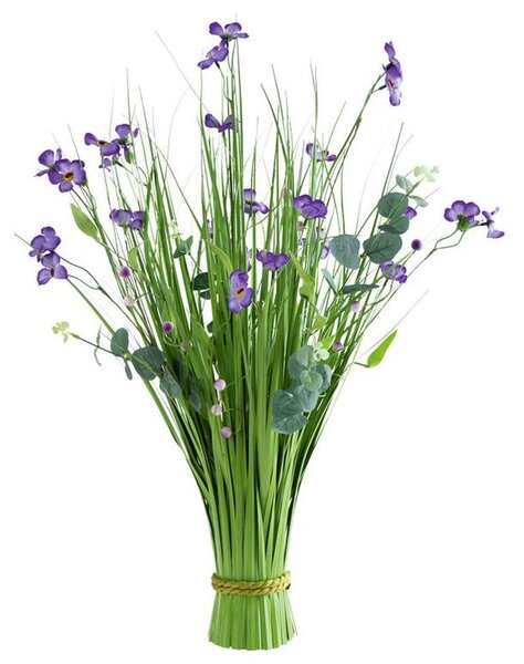 Okrasná tráva svazek, fialové květy 70 cm