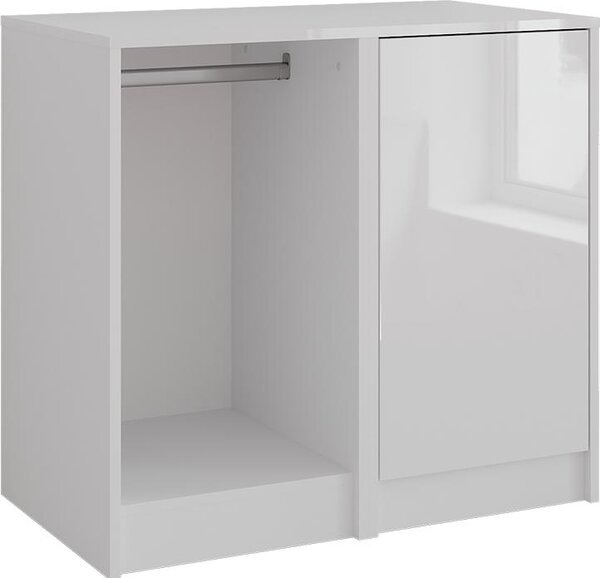 Kredenc Vicco Sherry Bílá/bílý vysoký lesk 80.2 x 76 cm 2 díly, Model 57721